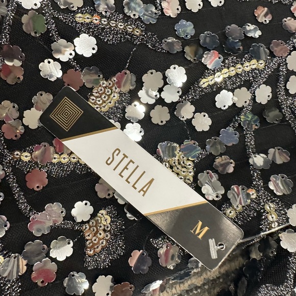 NWT LuLaRoe Elegant Stella Jacket Sparkle Holiday Sz M - Picture 4 of 5